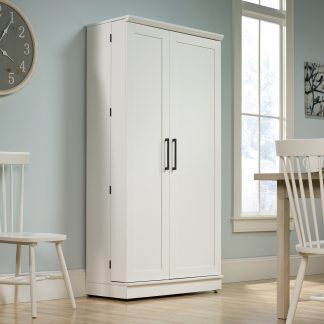 Miscellaneous Storage Storage Cabinet in White - Sauder 419636  Tall cabinet  storage, White storage cabinets, Sauder storage cabinet