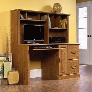 Sauder Orchard Hills Computer Desk with Hutch (401354)