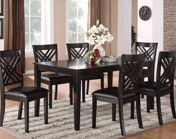 Standard Brooklyn Dining Table + 6 Chairs (18762) – The Furniture Co.