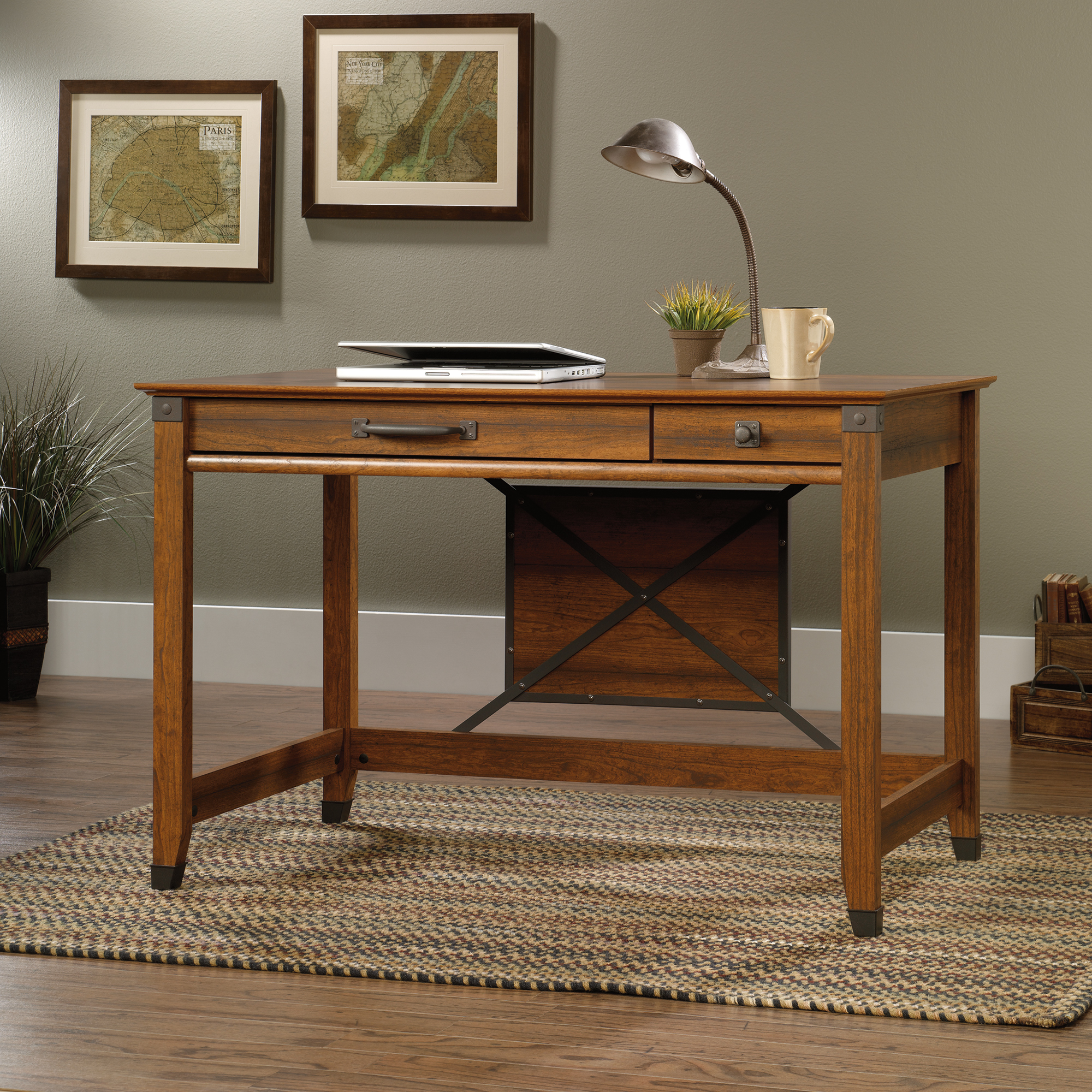 Sauder Carson Forge Writing Desk 412924 The Furniture Co