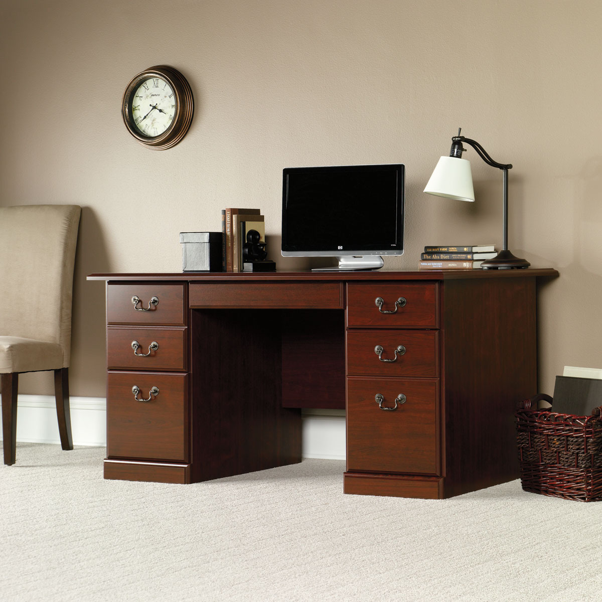 Sauder Heritage Hill Executive Desk 109830 The Furniture Co