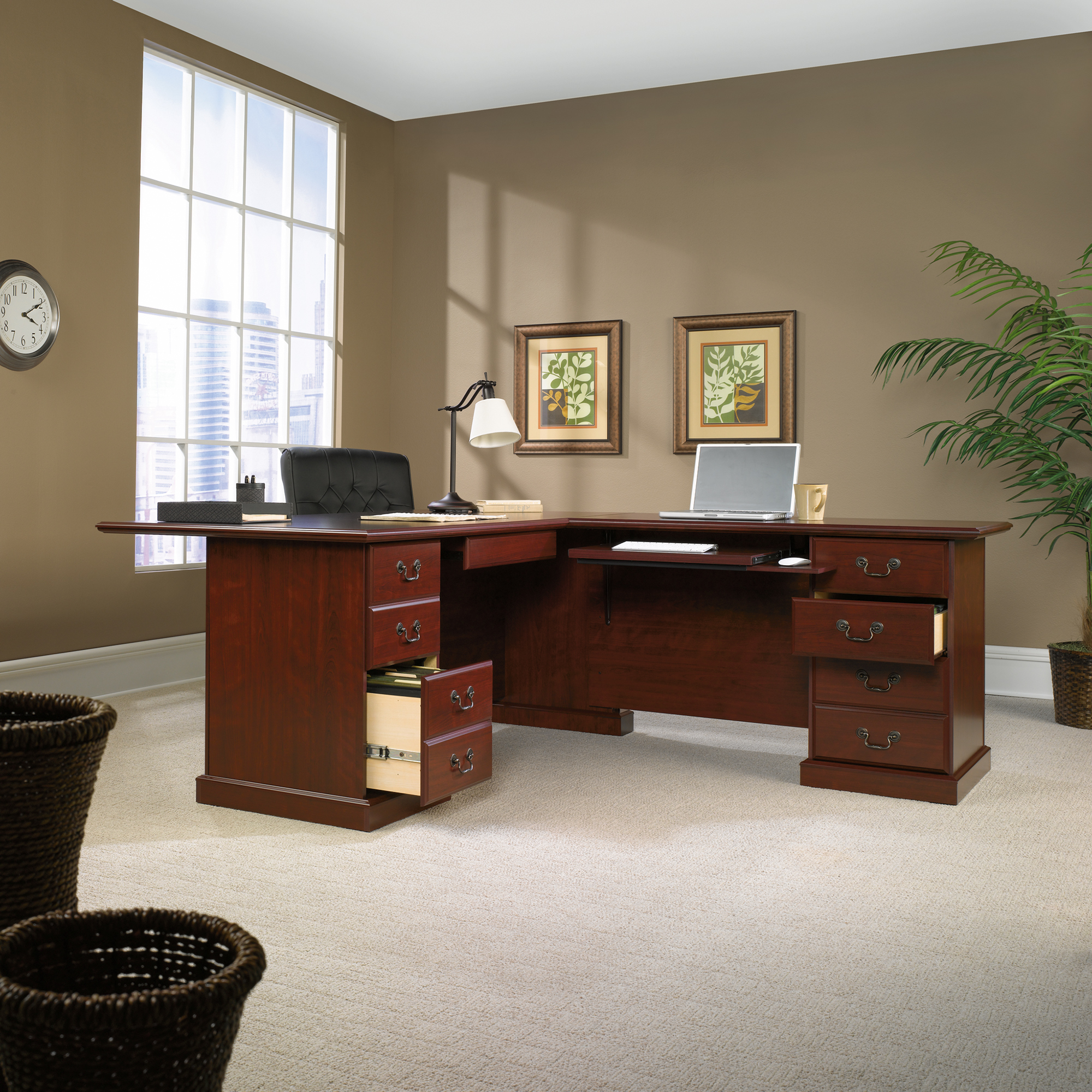 Sauder Heritage Hill Executive Desk 109843 The Furniture Co