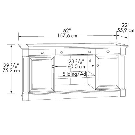 Sauder Palladia Credenza (412079) – TheFurnitureCo.net