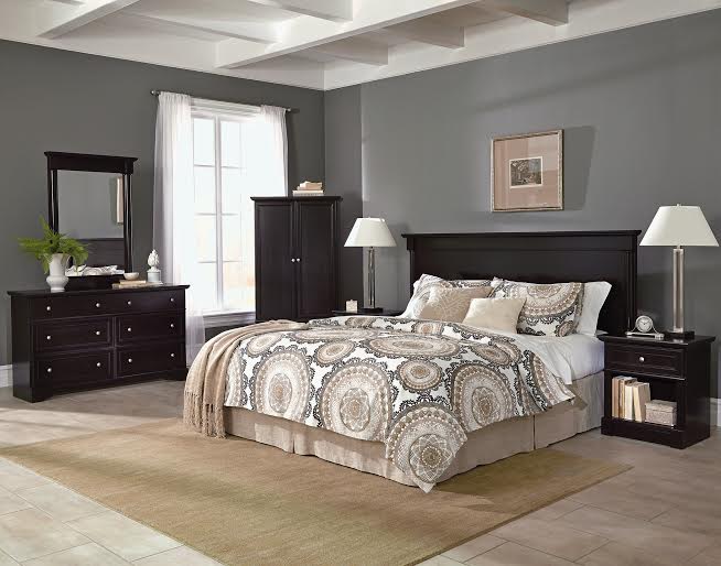 sauder (549aebds) avenue eight 4-piece bedroom set – sauder - the