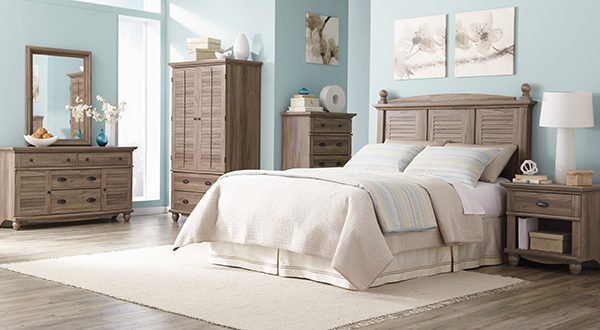 sauder harbor view 4 piece bedroom set (hv-bd-set-sao) – sauder