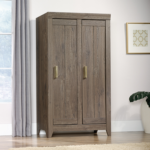 Sauder Adept Storage Wide Storage Cabinet 418142 The Furniture Co