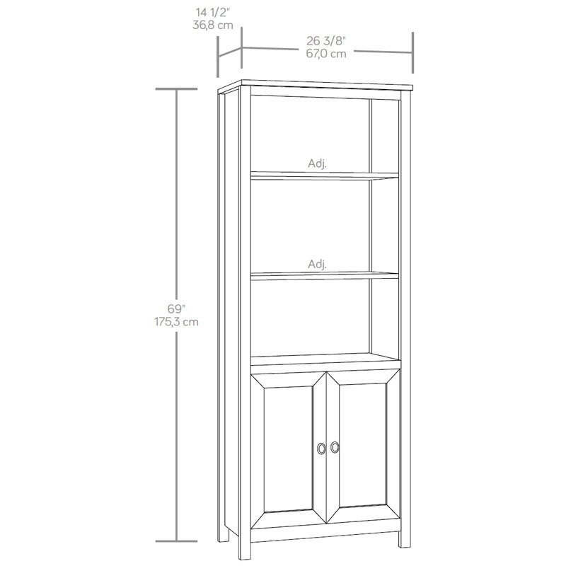 Sauder County Line Bookcase (417584) – The Furniture Co.