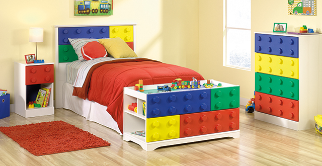 Sauder Primary Street 4 Piece Bedroom Set Sps4pbs
