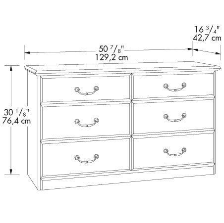 Sauder Orchard Hills Dresser 401410 The Furniture Co