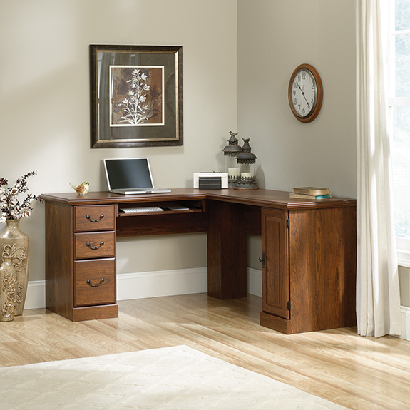 Sauder Orchard Hills Corner Computer Desk 418648 The Furniture Co