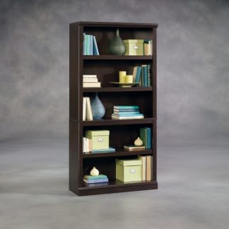 Sauder Select 5 Shelf Library 412177, Sauder Select 5 Shelf Bookcase Estate Black