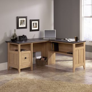 Sauder 412320 August Hill L Shaped Desk The Furniture Co