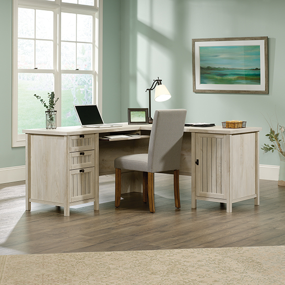Sauder Ps1202 L Shaped Desk With Hutch The Furniture Co
