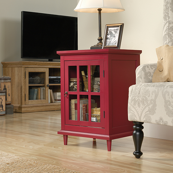 Sauder Barrister Lane Display Side Table 420145 The Furniture Co