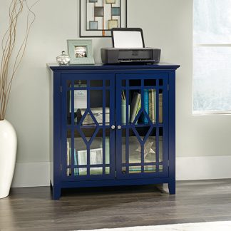 Sauder Shoal Creek Display Cabinet Indigo (420128)
