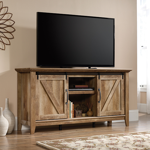 Sauder Dakota Pass Tv Stand 420820 The Furniture Co