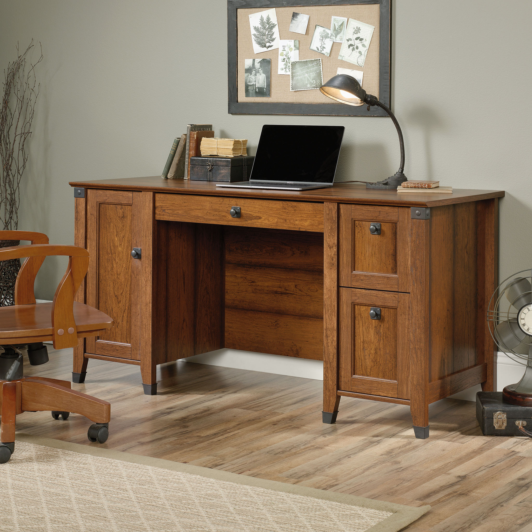 Sauder Carson Forge Computer Desk (422032) - The Furniture Co.